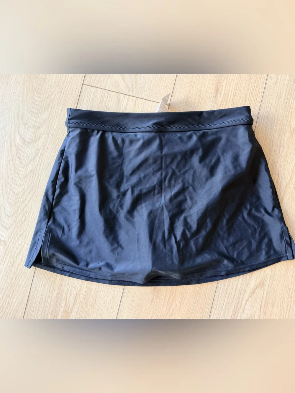 NWT J CREW Black Swim Skirt